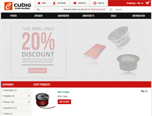 Tablet Screenshot of cubigaudio.com